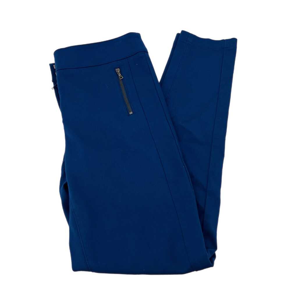LOFT Blue Trousers Straight Leg Mid Rise | Womens 4